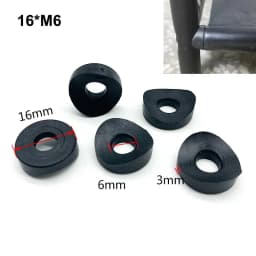 Duckbill Spacer Dia 16/18/19/22/25mm Bore 6/8mm Hollow Joint Round Tube Chair Fastening Washer Piece Plastic Curved Spacer