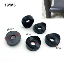 Duckbill Spacer Dia 16/18/19/22/25mm Bore 6/8mm Hollow Joint Round Tube Chair Fastening Washer Piece Plastic Curved Spacer