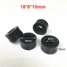 Duckbill Spacer Dia 16/18/19/22/25mm Bore 6/8mm Hollow Joint Round Tube Chair Fastening Washer Piece Plastic Curved Spacer