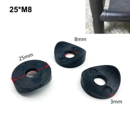 Duckbill Spacer Dia 16/18/19/22/25mm Bore 6/8mm Hollow Joint Round Tube Chair Fastening Washer Piece Plastic Curved Spacer