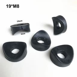 Duckbill Spacer Dia 16/18/19/22/25mm Bore 6/8mm Hollow Joint Round Tube Chair Fastening Washer Piece Plastic Curved Spacer