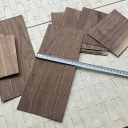 0.5/1/2MM Super Thin DIY Material Timber Log Rare Wood Block African Black Walnut Lumber for Music Instruments Craft Hobby Tool