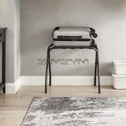 Luggage Rack, Suitcase Holder for Guest Room, Suitcase Stand, Steel Frame, Foldable, Holds up to 100 Lb, for Bedroom, Black