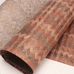 Natural Walnut Patchwork Wood Veneer Dining Table Veneer Background Wall Decorative Surface 40x250cm T0.25mm