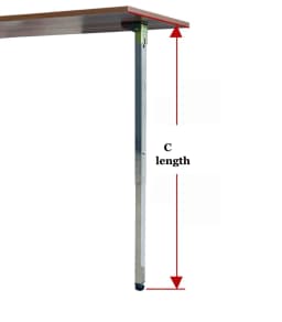 Stainless Steel Foldable Retractable Furniture Legs Bracket Lift Table Legs Support Bar Foot Column Length Can be Customized