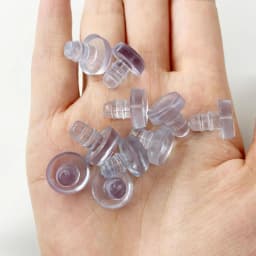 20Pcs Universal Transparent Fasteners Foot Pad Screws Hole Plugs Rubber Stem Bumpers Anti collision Embedded Cabinet Furniture
