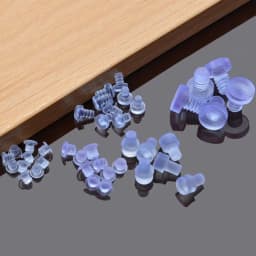 20Pcs Universal Transparent Fasteners Foot Pad Screws Hole Plugs Rubber Stem Bumpers Anti collision Embedded Cabinet Furniture