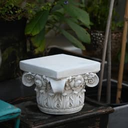 European Roman Column Flower Base, Retro Creative Plant Rack, Courtyard Balcony Display Stand, Photography Props, Wedding Decor