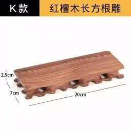 Vintage Wooden Carved Flower Pot And Vase Display Base Mini Sculpture Handicraft Display Stand Garden Plant Fish Tank Stand