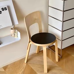 Modern Simple Ins Style Designer Chair Nordic High-end Light Luxury Solid Wood Vintage Home Backrest Dining Chair