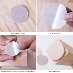 Felt Chair Leg Pads 3mm Thick Table Furniture Floor Scratch Protector Mat Mute Non-slip Self Adhesive DIY Furniture Accessories