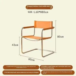 Black Dinning Chairs Stainless Steel Black Metal Balcony Bedroom CasualChair Leather Lounge Silla De Comedor Library Furniture