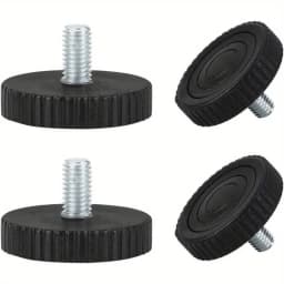 16pcs Adjustable Leveling Chair Leg Feet M8 Furniture Mat Screw-in Base Sofa Bed Cabinet Table Floor Protector Anti-slip Pad