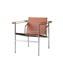 Le Corbusier Italian Style Single Sofa Chair Designer Vintage Single Chair Stainless Steel Leisure Chair