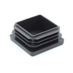 2/4/8Pcs Black Rectangular Plugs Pipe Tube Cap Square Plastic Tubing End Cap Insert Blanking Stopper 10x10mm-100x100mm