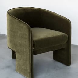 MOMO Scandinavian Solid Wood Fabric Personalized Single Sofa Chair Small Household Living Room Leisure Chair Club Cafe Sofa