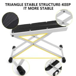 Folding Foot Rest 6-Height Adjustable Single Footstool Beauty Salons Home Pedicures Toe Nail Bath Beauty Tool Lazy Furnishings