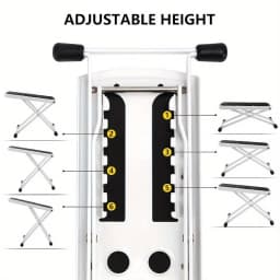 Folding Foot Rest 6-Height Adjustable Single Footstool Beauty Salons Home Pedicures Toe Nail Bath Beauty Tool Lazy Furnishings