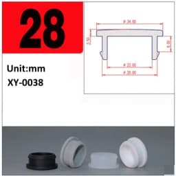 Black Silicone Rubber Hole Caps 2.5mm-50.6mmSeal Stopper Snap-on T Type Plug Cover Gasket Blanking End Cap