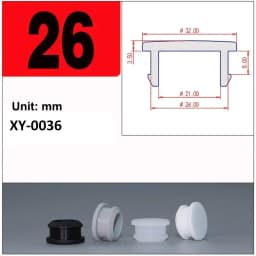 Black Silicone Rubber Hole Caps 2.5mm-50.6mmSeal Stopper Snap-on T Type Plug Cover Gasket Blanking End Cap
