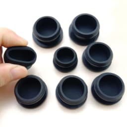 Black Silicone Rubber Hole Caps 2.5mm-50.6mmSeal Stopper Snap-on T Type Plug Cover Gasket Blanking End Cap