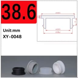 Black Silicone Rubber Hole Caps 2.5mm-50.6mmSeal Stopper Snap-on T Type Plug Cover Gasket Blanking End Cap