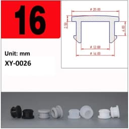 Black Silicone Rubber Hole Caps 2.5mm-50.6mmSeal Stopper Snap-on T Type Plug Cover Gasket Blanking End Cap