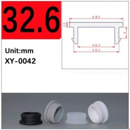 Black Silicone Rubber Hole Caps 2.5mm-50.6mmSeal Stopper Snap-on T Type Plug Cover Gasket Blanking End Cap