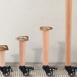 Solid Wood Table Leg Bracket with Pulley Moving Tea Table Sofa Cabinet Legs Can Be Mobile Office Square Table Foot