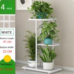 Iron Plant Stand Flower Shelves Pots Display Tray Stand for Flowers Plant Pot Holder Home Balcony Garden Decoration Organizer