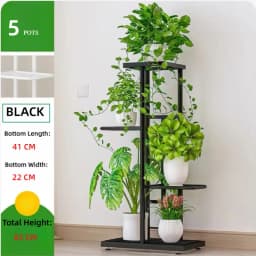 Iron Plant Stand Flower Shelves Pots Display Tray Stand for Flowers Plant Pot Holder Home Balcony Garden Decoration Organizer