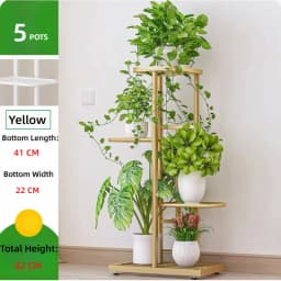 Iron Plant Stand Flower Shelves Pots Display Tray Stand for Flowers Plant Pot Holder Home Balcony Garden Decoration Organizer