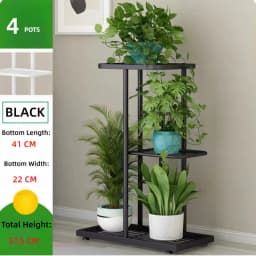 Iron Plant Stand Flower Shelves Pots Display Tray Stand for Flowers Plant Pot Holder Home Balcony Garden Decoration Organizer