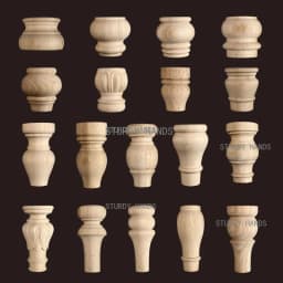 1pc Furniture Round Solid Wood Table Legs Sofa Feet Cabinet Bed Dressing Table Replacement Foot Support Hardware