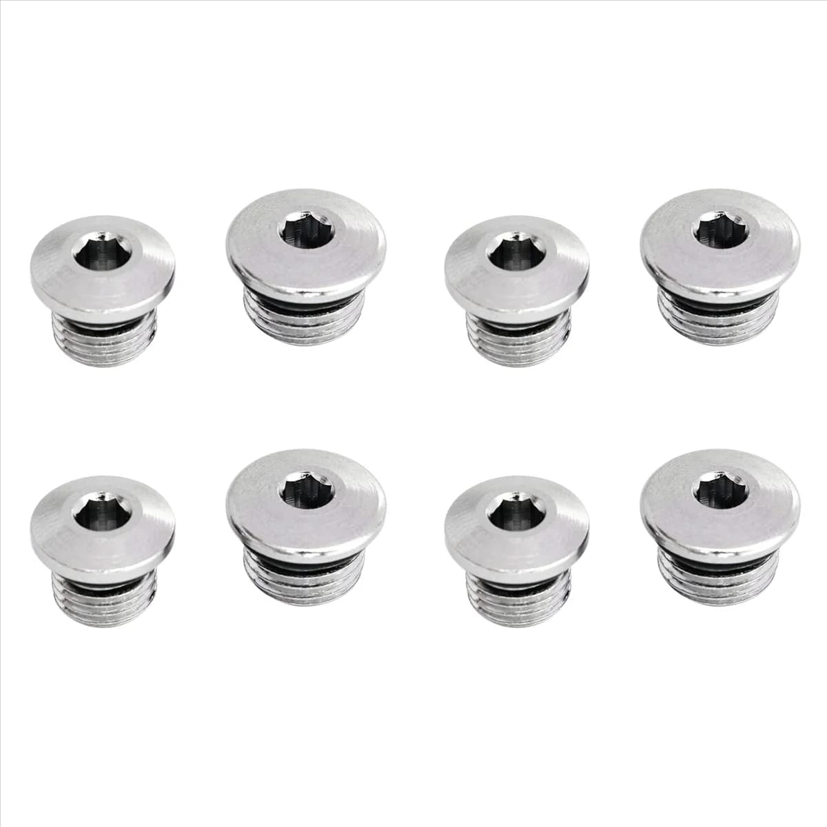 BAAU 4X First Stage 7/16 Inch Scuba Diving Regulator High Pressure Port Plug and 3/8 Inch Low Pressure Port Plug