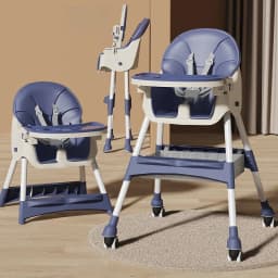 Multi-functional Baby Dining Chair Adjustable Foldable Children's Dining Chair Convenient Baby Recliner Household Portable Chair