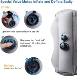 Inflatable Travel Air Pillow For Sleeping Avoid Neck Shoulder Pain Support Head Lumbar Rest Nap Headrest Airplane Car Office