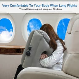 Inflatable Travel Air Pillow For Sleeping Avoid Neck Shoulder Pain Support Head Lumbar Rest Nap Headrest Airplane Car Office