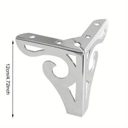 12cm modern design hollowed out furniture sofa legs chrome metal furniture style table coffee table cabinet TV stool sofa legs