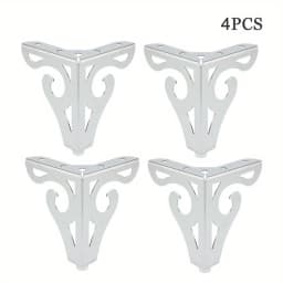 12cm modern design hollowed out furniture sofa legs chrome metal furniture style table coffee table cabinet TV stool sofa legs
