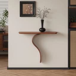 Wabi Sabi Design Console Table Rustic Minimalist Elegant Curved Console Table For Hallway Entrance Woonkamer Tafel Furniture
