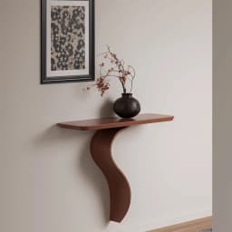 Wabi Sabi Design Console Table Rustic Minimalist Elegant Curved Console Table For Hallway Entrance Woonkamer Tafel Furniture