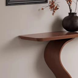 Wabi Sabi Design Console Table Rustic Minimalist Elegant Curved Console Table For Hallway Entrance Woonkamer Tafel Furniture
