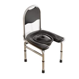 Adjustable Shower Chair, Foldable Toilet Seat Riser, Stainless Steel Commode,Portable Bathroom Stool for Elderly&Pregnancy Care