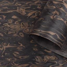 ALPI New Burl Wood Veneer Sheets Artistic Wood Patterns for Furniture Cabinet Doors Interiors Panel L: 2.5Meterx58cm T:0.3/0.5mm