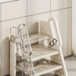 3-Step Bathroom Stool Children's Step Stool Kids Foldable Stool With Handles Anti-slip For Kids Toddler Non-slip Ladder