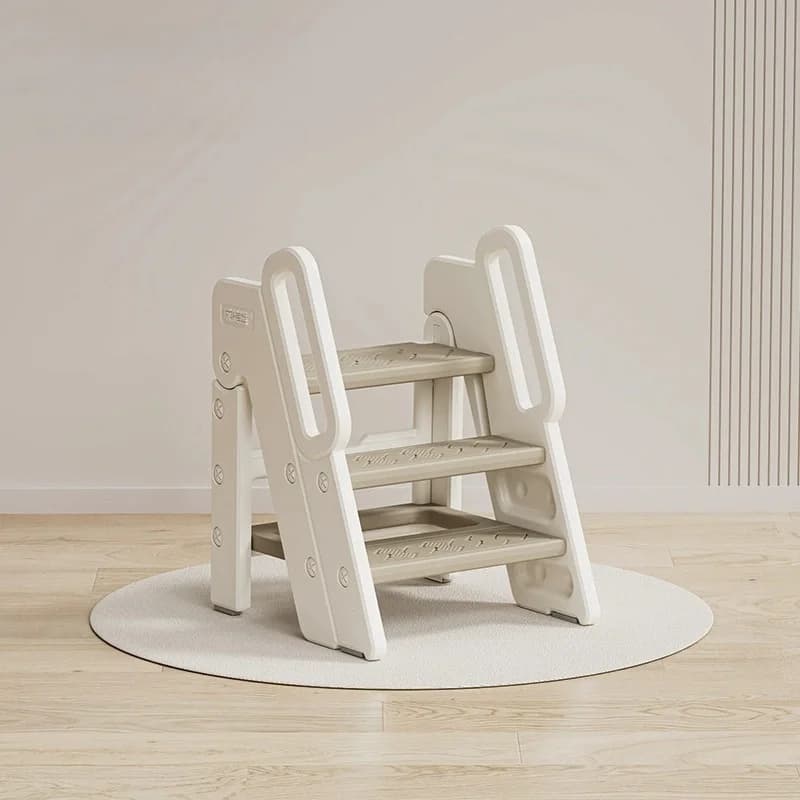 3-Step Bathroom Stool Children's Step Stool Kids Foldable Stool With Handles Anti-slip For Kids Toddler Non-slip Ladder