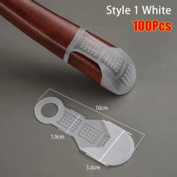 100Pcs Clothing Hanging Accessories Clothes Hanger Anti-slip Pad Pad Mat Windproof Hanger Strip Transparent Elastic