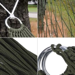 Garden Outdoor Thickened Nylon Rope Hammock Indoor Mesh Hammock Portable Simple Hammock Swing Chair