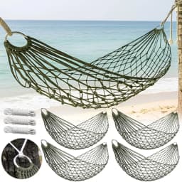 Garden Outdoor Thickened Nylon Rope Hammock Indoor Mesh Hammock Portable Simple Hammock Swing Chair